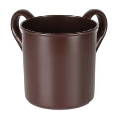 Stainless Steel Washing Cup powder coated - Chocolate Brown