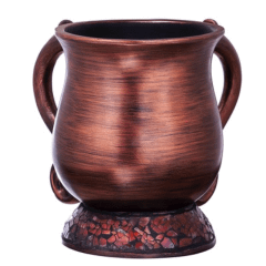 Polyresin Washing Cup Copper Stones Base