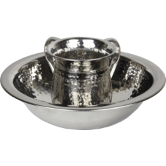 Stainless Steel Washing Cup Hammered Style