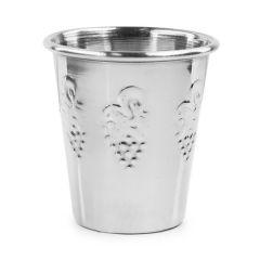 Small Kiddush Cup 3.2 Oz. Stainless Steel - Grape