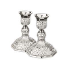 Candle Holder Filigree Silver Plated (Small)