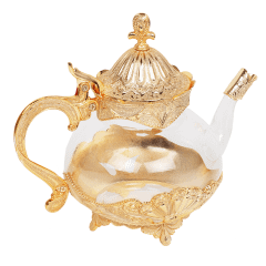 Gold & Glass Teapot