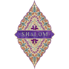 Caspi Acrylic Car Mezuzah - Shalom