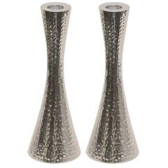 Candlesticks Hammered Nickel Plated
