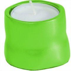 Anodized Aluminum Tea Light Single Candle Holder - Green - Yair Emanuel Collection