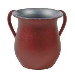 Textured Steel Washing Cup - Red - Yair Emanuel Collection