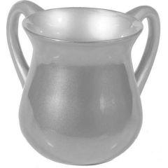 Anodized Aluminum Netilat Yadaim Cup - Silver (Small)