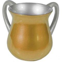 Anodized Aluminum Netilat Yadaim Cup - Gold (Small)