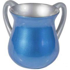 Anodized Aluminum Netilat Yadaim Cup - Blue (Small)