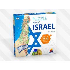 Map of Israel Puzzle - 84 PC - English