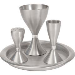 Anodize Aluminum Havdallah Set - Silver