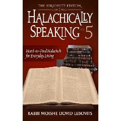 Halachically Speaking Vol. 5