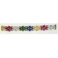 Multicolored Foil Garland Sukkah Decoration 5'' - 15 Sections