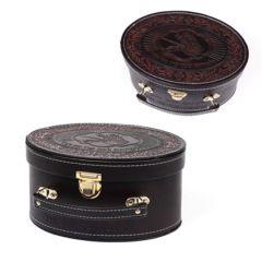 Leather Esrog Box With Handle