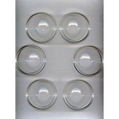 Seder Plate Glass Liners - Small 2.5''