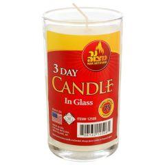Yahrzeit Candle in Glass Cup 3 Day