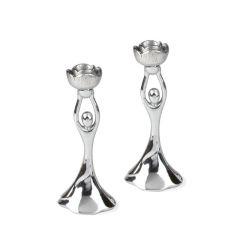 Joyous Candle Holders - Silver - Quest Collection
