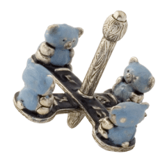 Teddy Bear Dreidel - Blue - Quest Collection