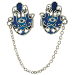 Hamsa Tallit Clips  - Quest Collection