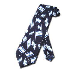 Mini Israeli Flags Necktie