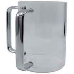 Lucite Wash Cup - Silver Handles