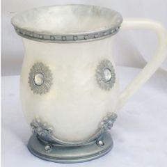 Acrylic Wash Cup - Pearl with Big Diamond