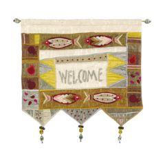 Wall Hanging - Welcome Fish English Gold
