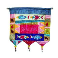 Wall Hanging - Welcome Fish English Multicolor
