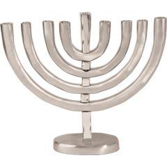 Anodized Menorah Silver - Yair Emanuel Collection