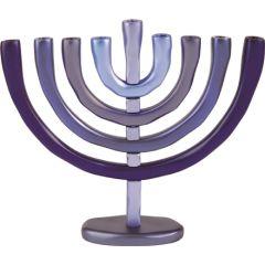 Anodized Menorah Blue - Yair Emanuel Collection - AVAILABLE 8/29/24