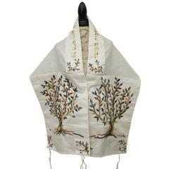 Cotton/Polyeseter Tallis - Yair Emanuel (Multicolor Tree Of Life)