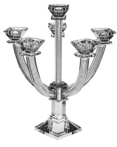 Candelabra Crystal with crystal stones  6 Branches