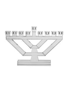 Large Crystal Oil Menorah - Clear