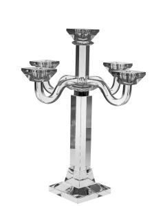 Shabbat Candelabra Crystal 5 Branches