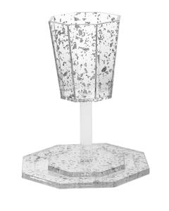 Silver Flakes Lucite Elijah Cup