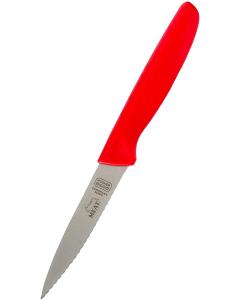 Serrated Knife Pointed Tip - 4" Blade - Red