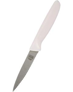 Serrated Knife Pointed Tip- 4" Blade - White