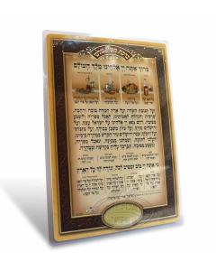 Al Hamichya Laminated Card -  Ashkenaz