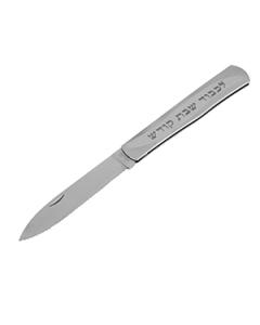 Wide Serrated Folding Knife 6"