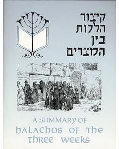 Summary of Halachos of the Three Weeks