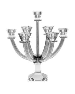 Crystal and Crushed Stones 7 Branch Candelabra