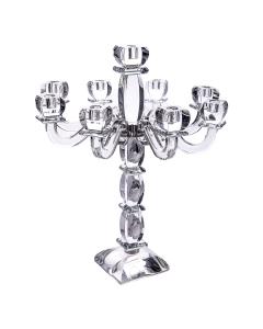 Crystal & Sterling Silver Candelabra 9 Branches