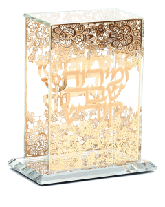 Crystal Zemiros Holder Gold Flower Design