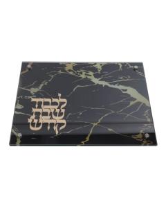 Marble Tray - Black/Gold