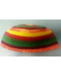 Knit Xlarge Elastic Kipa - Multi Color