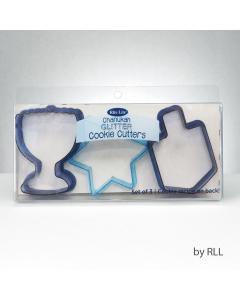 Set of 3 Chanukah Glitter Cookie Cutters