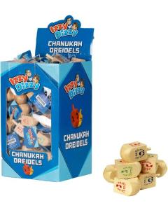 Natural Wooden Dreidel - Assorted Colors - Medium Single Dreidel