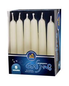 24 Pk - Beeswax Shabbos Candles 5 Hour