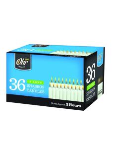 Long Shabbos Candles 5 Hour - 36 Pk