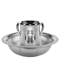 Washing Cup Set Hammered And Shinny